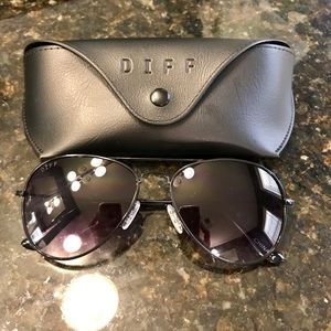 DIFF “Cruz” Aviator Sunglasses